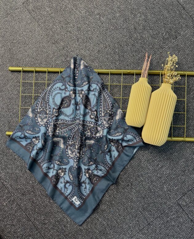 Naturel Pamuk İpek Eşarp-545658-Okyanus Melodisi