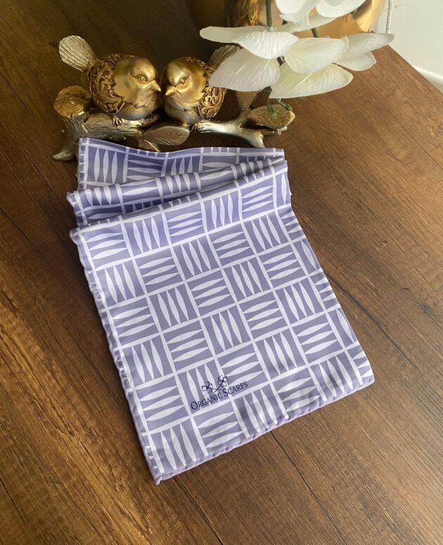 Kare Desen Twill Eşarp - Marshala