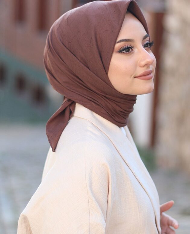 Organic Bambu Eşarp - Kahve