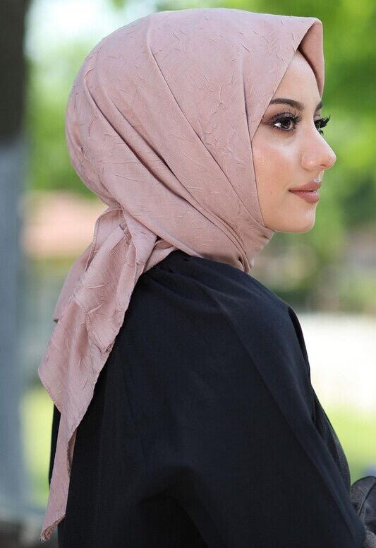 Organic Bambu Eşarp - pudra