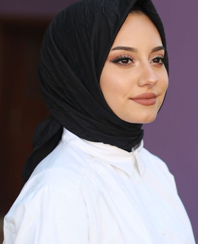 Organic Bambu Eşarp - Siyah