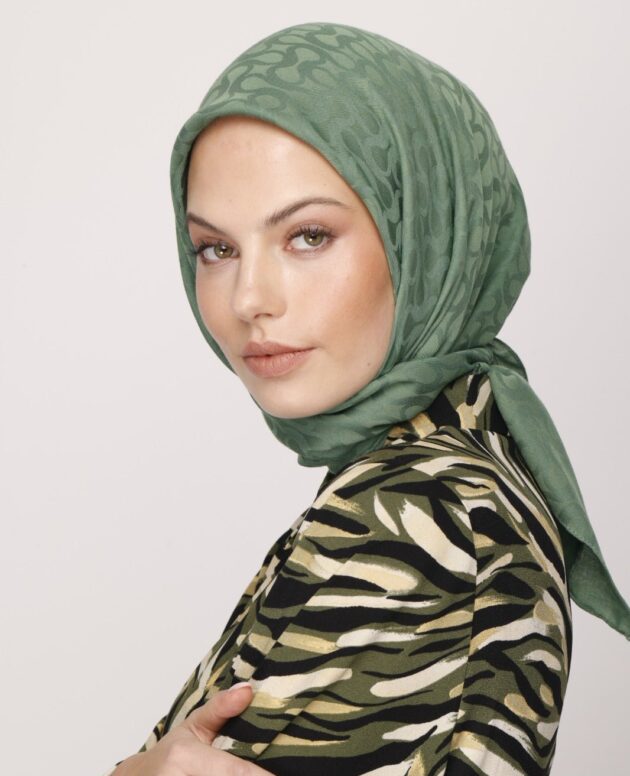 Valor Scarf Bloom Desen Eşarp - Çay Ağacı